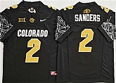 Men's Colorado Buffaloes #2 Shadeur Sanders Black With XII Patch 2025 F.U.S.E. Stitched Football Jersey,baseball caps,new era cap wholesale,wholesale hats